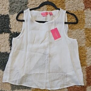 White Linen Tank